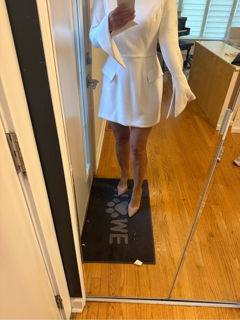 White Womens Mini Dress